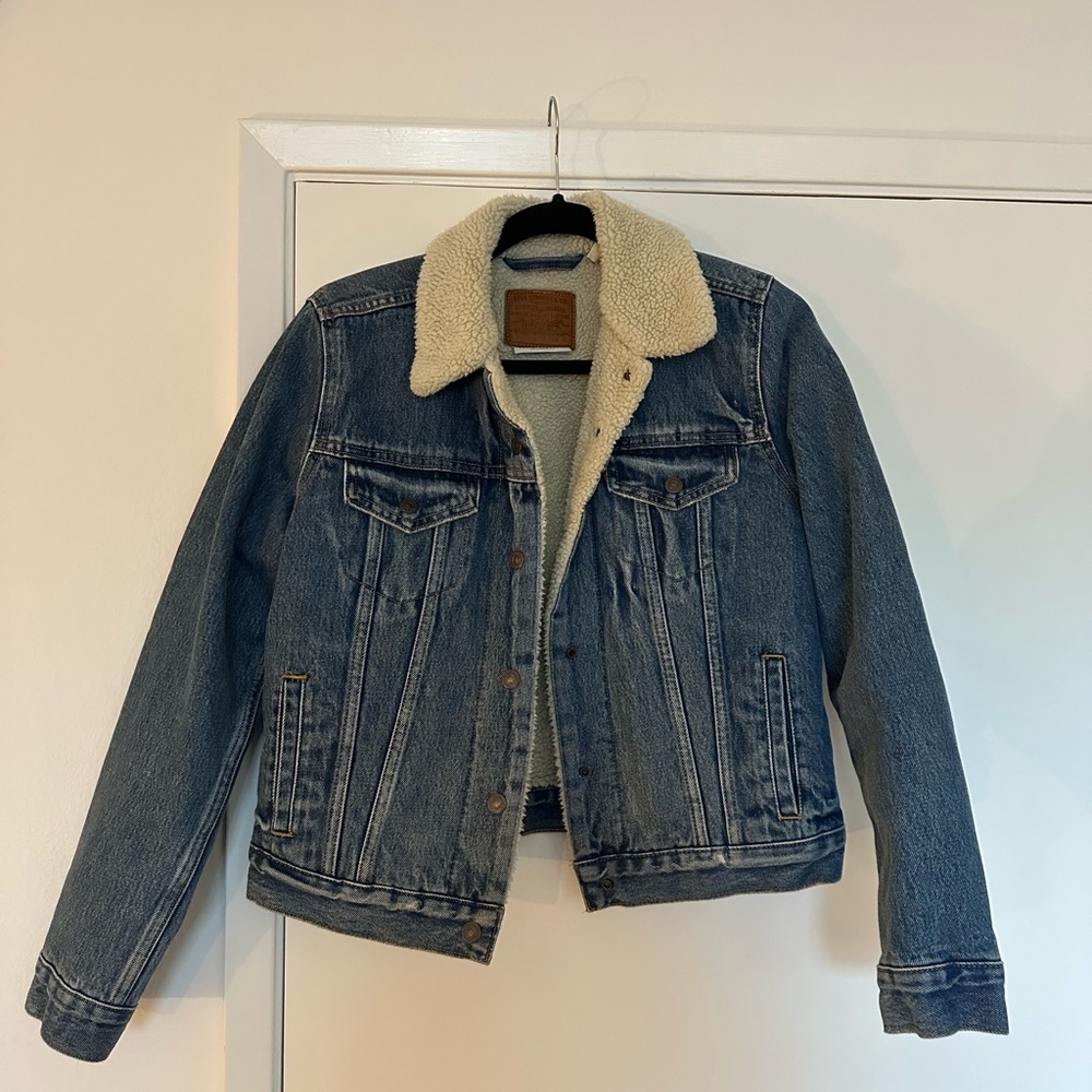 Levi’s shearling denim jacket